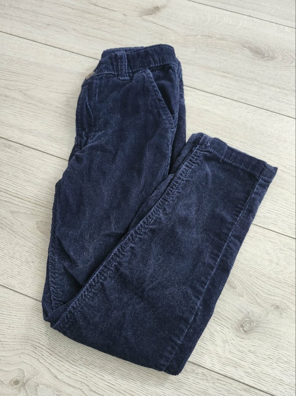 OshKosh B'gosh Boys Dark Navy Blue Corduroy Pants Size 7 7A Adjustable Waist